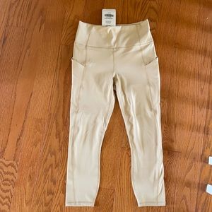 NWT Fabletics tan highwaist leggings. Size small.
